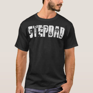 Distressed Best Stepdad Ever Guitar Lover Guitaris T-Shirt