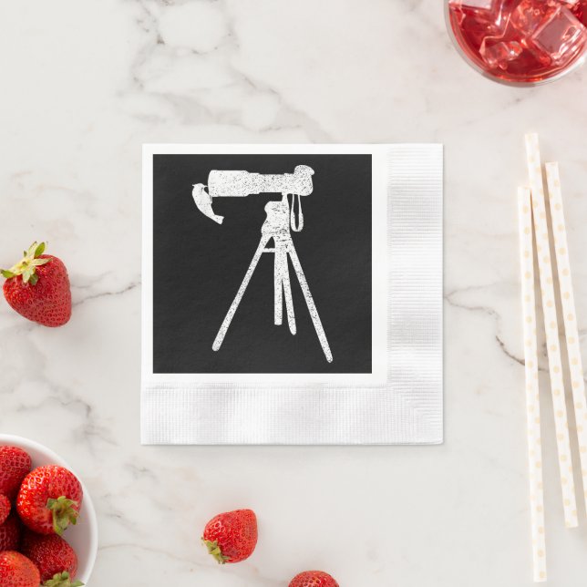 Distressed Bird Photographer Wildlife Print Napkins (Insitu)