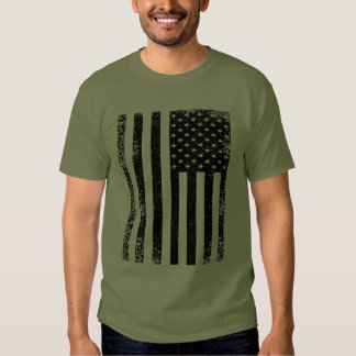 Black And White American Flag T-Shirts & Shirt Designs | Zazzle