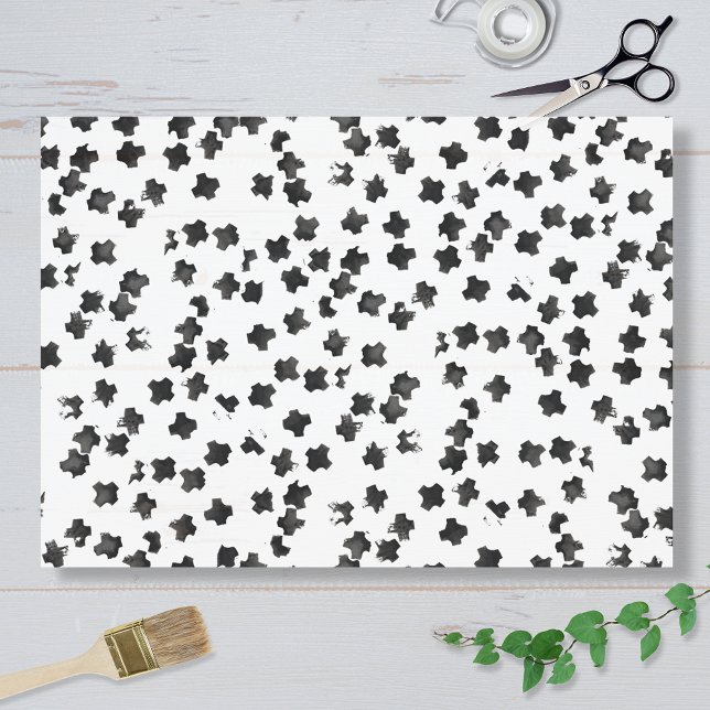 Distressed Black Cross Tissue Paper (Creator Uploaded)