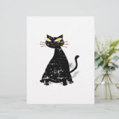 Distressed Black Fat Cat (Standing Front)