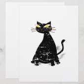 Distressed Black Fat Cat (Front/Back)