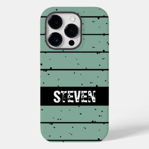 distressed blu green sunset name    Case-Mate iPhone 14 pro case