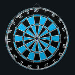 Distressed blue and black custom color dartboard<br><div class="desc">Distressed blue and black custom color dartboard. Vintage dart board with rustic distressed design. Great for home,  office,  party,  man cave,  bar ,  pub,  restaurant etc. Colors can be changed.</div>