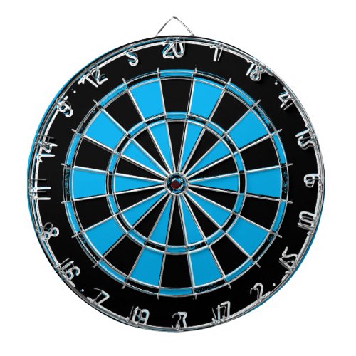 Distressed blue and black custom color dartboard