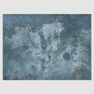 distressed blue cement tissue paper