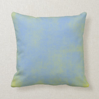 Distressed Blue Yellow Pillow