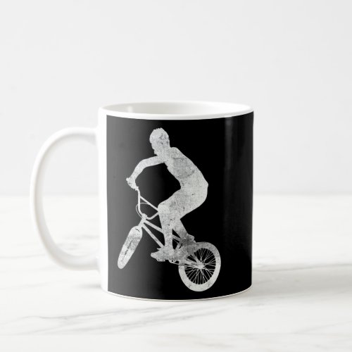Distressed Bmx Bike Bicycle Rider Mountain Bikers  Coffee Mug