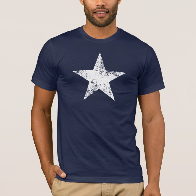 Distressed Bonnie Blue star flag T-Shirt (Front)