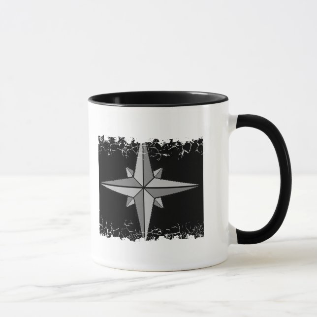 Distressed Border - 2-sided Ringer... - Customized Mug (Right)