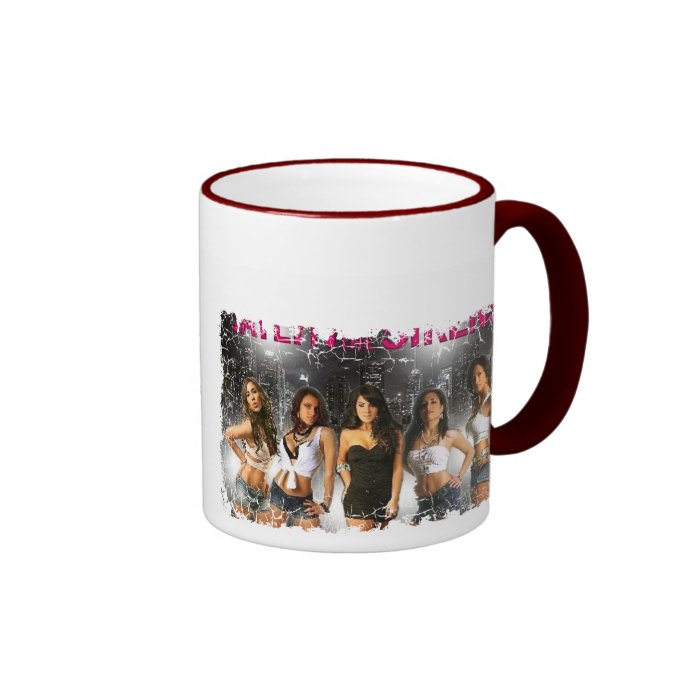 Distressed Border   2 sided Ringer Mug