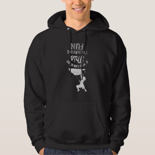 Distressed Bouldering Climb Workout Retro Rock Cli Hoodie