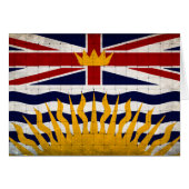 Distressed British Columbia Flag Cards (Front Horizontal)