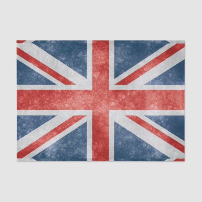 Distressed British Flag Tissue Paper (Front)