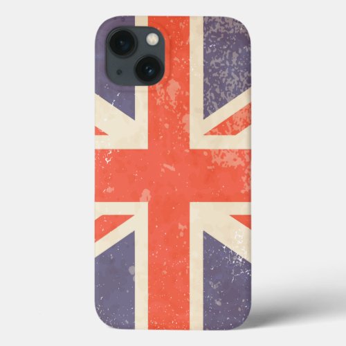 Distressed British Union Jack  iPhone 13 Case