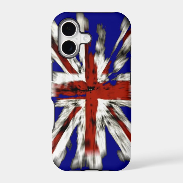 Distressed British Union Jack Iphone Case (Back)