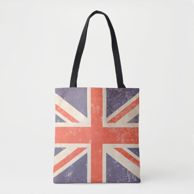 Distressed British Union Jack  Tote Bag (Front)