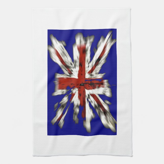 Distressed British Union Jack Towel (Vertical)