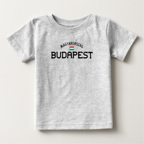 Distressed Budapest Hungary Baby T_Shirt