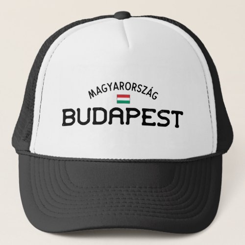 Distressed Budapest Hungary Trucker Hat