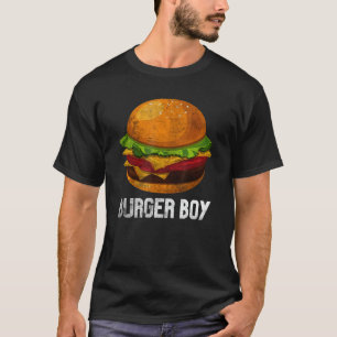 Distressed Burger Boy Burgers Cheeseburger Hamburg T-Shirt
