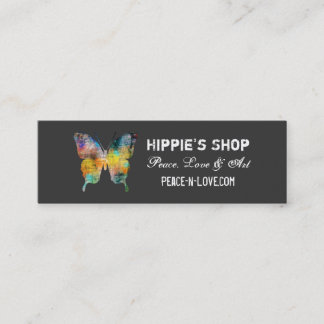Distressed Butterfly Mini Business Card