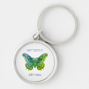 Distressed Butterfly Nirvana Keychain