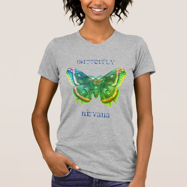 Distressed Butterfly Nirvana T-Shirt (Front)