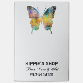 Distressed Butterfly Post-it Notes