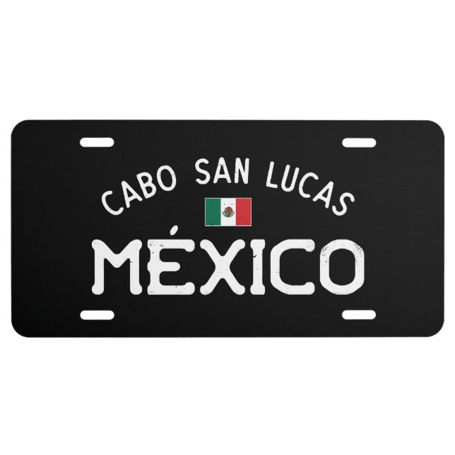 Distressed Cabo San Lucas México (Mexico) License Plate (Front)