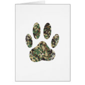 Distressed Camo Dog Paw Print (Front)