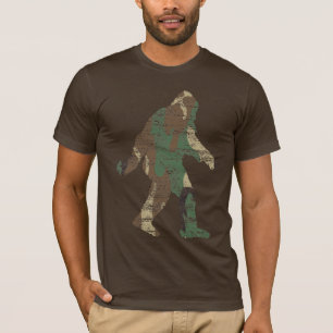 Distressed Camo Sasquatch T-shirt