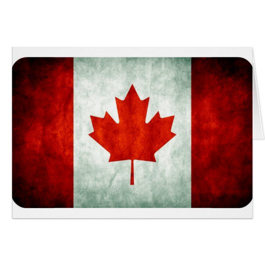 Distressed Canada Flag Cards (Front Horizontal)