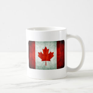 Distressed Canada Flag Coffee Mug