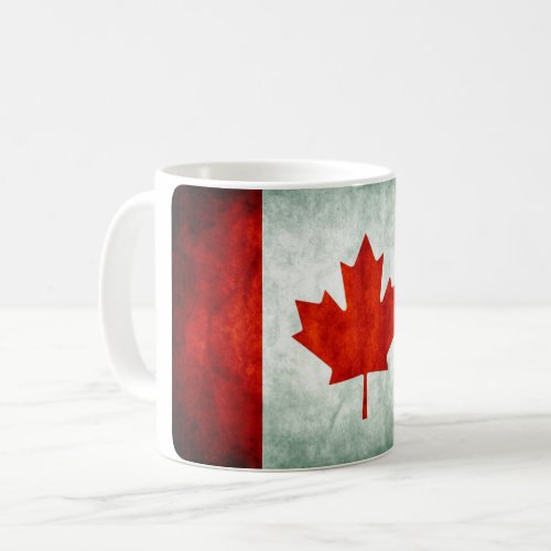Distressed Canada Flag Coffee Mug