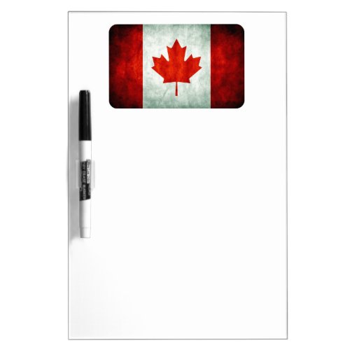 Distressed Canada Flag Dry Erase Board
