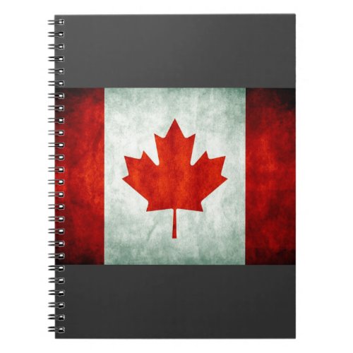 Distressed Canada Flag Notebook