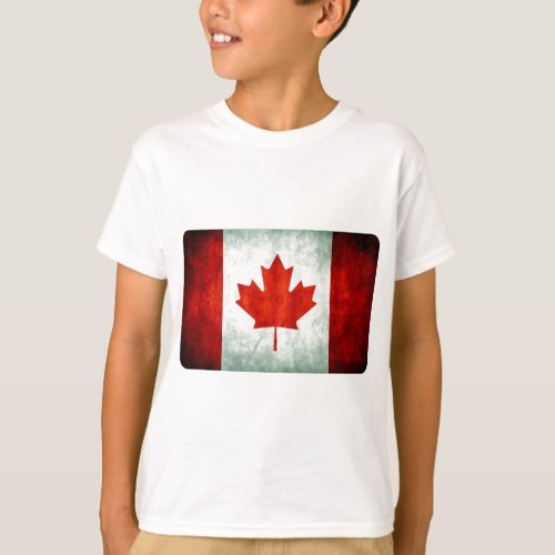 Distressed Canada Flag T_Shirt