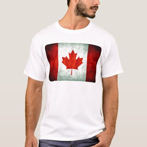 Distressed Canada Flag T_Shirt