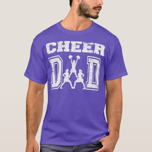 Distressed Cheerleading Cheer Dad  T_Shirt