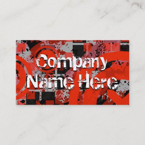 distressed chex business card template