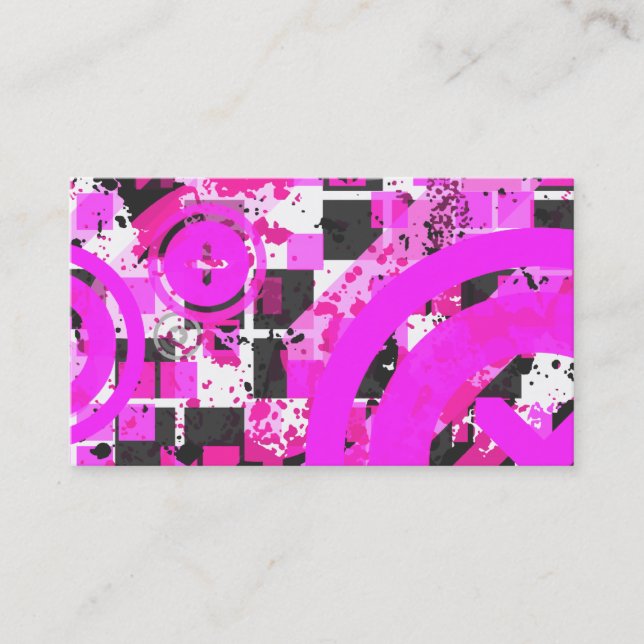 distressed chex business card (Front)