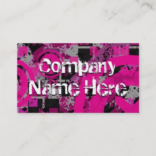 Customizable distressed chex business card