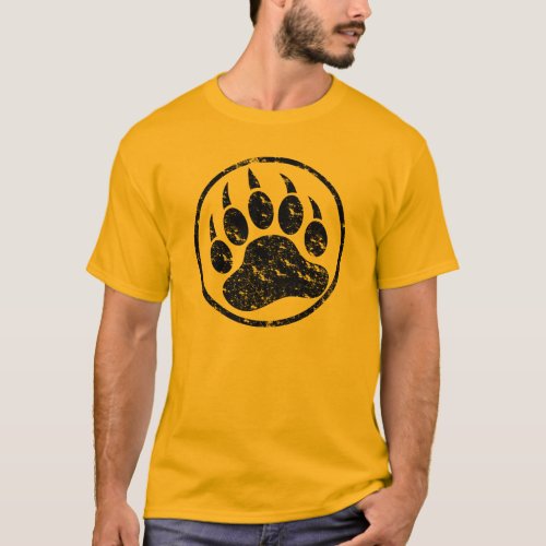 Distressed Classic and Cool Bear Paw T_Shirt