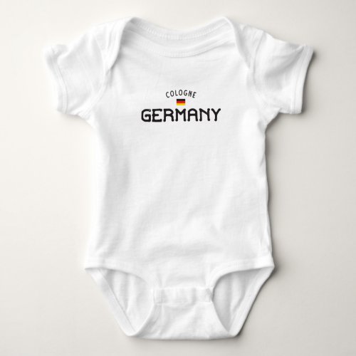 Distressed Cologne Germany Baby Bodysuit