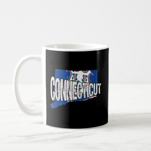 Distressed Connecticut  Coffee Mug