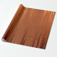 Minimalist rust cinnamon solid plain elegant gift wrapping paper