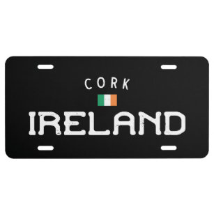 Distressed Cork Ireland License Plate