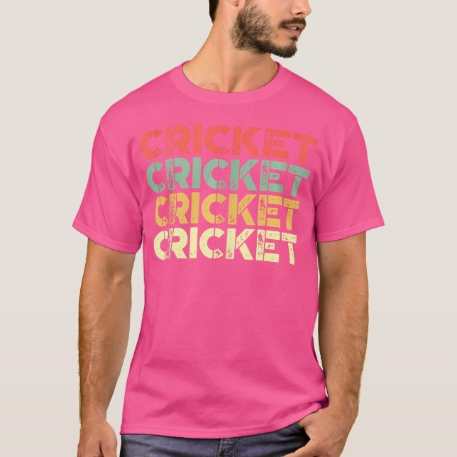 Distressed Cricket Lovers Cricket T-Shirt (Front)