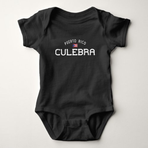 Distressed Culebra Puerto Rico Baby Bodysuit